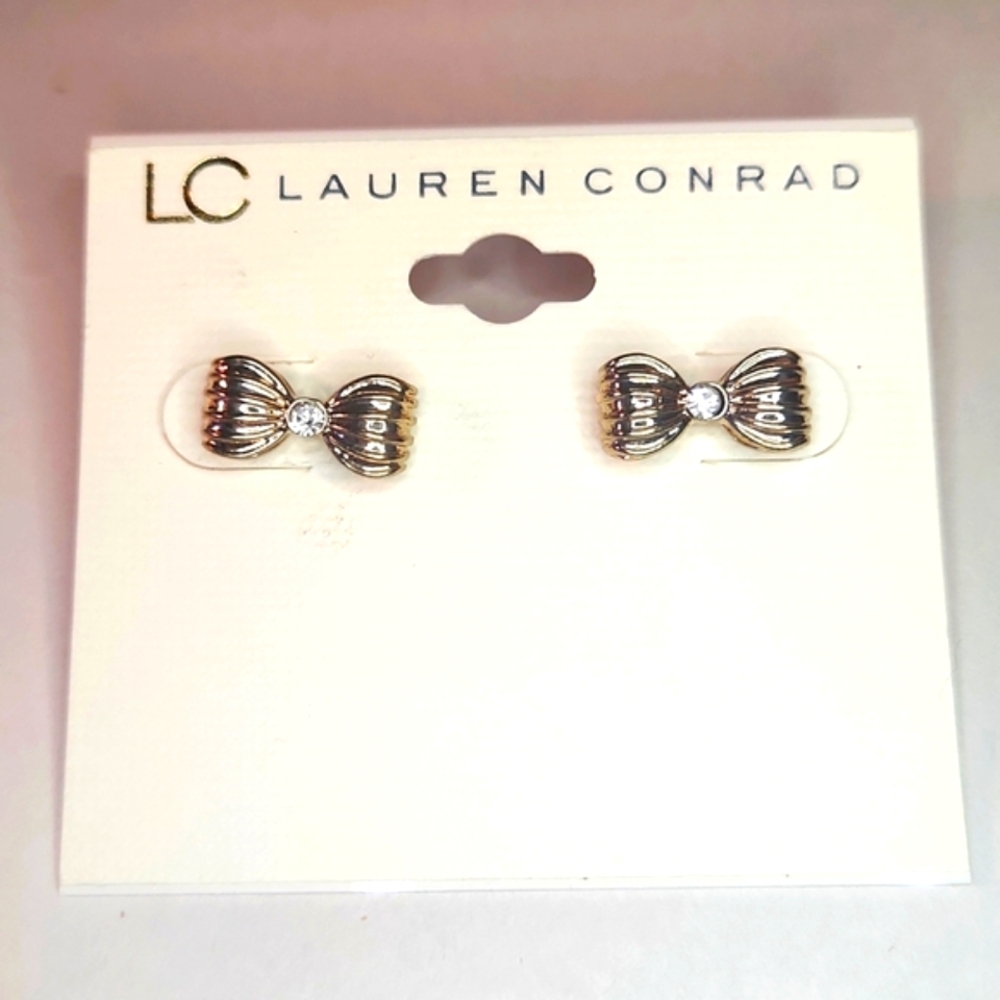 Bow Earrings by Lauren Conrad NWT